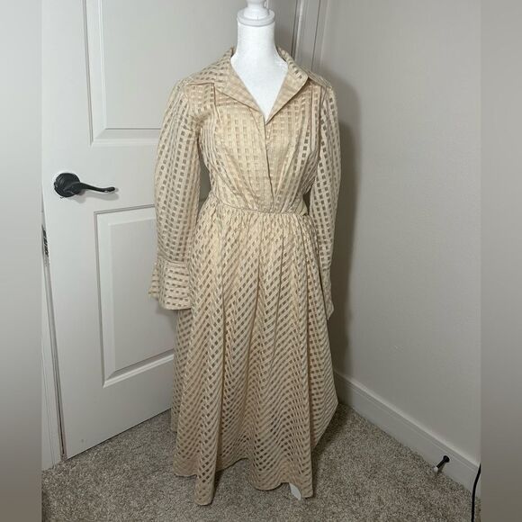 Jonathan Simkhai Allie Cotton and Silk Shirt Dress - Picture 2 of 7